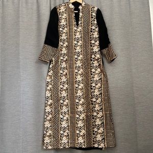 Sabyadach inspired kurti dress Bollywood black and gold